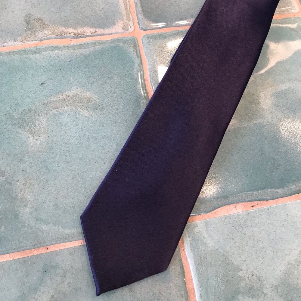 Men’s silk tie. Navy.